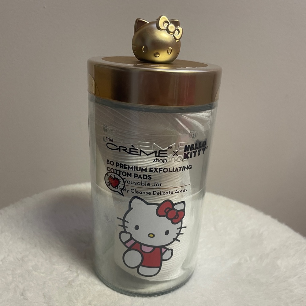 Brand New Hello Kitty Exfoliating Pads Jar
